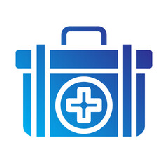 Ski First Aid Solid Gradient Icon