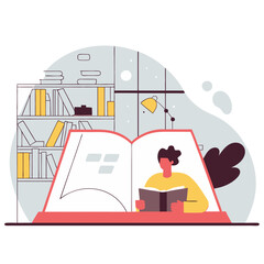 3D Education & Learning Book Illustration