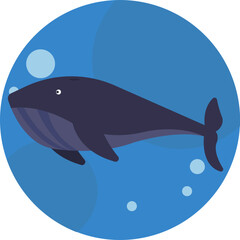 Obraz premium Whales are iconic marine mammals found in Alaskan waters, known for their massive size and majestic presence.