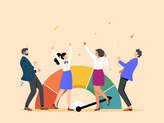 Team commitment or motivation for success in the company