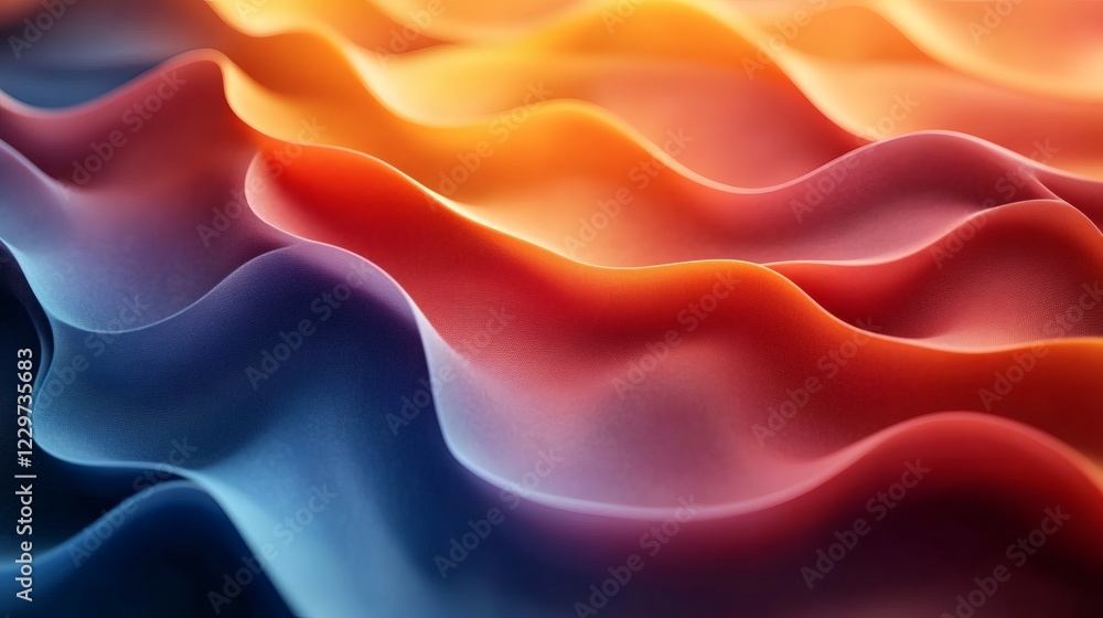 Poster modern 3d background abstract shapes and gradients blending into a sleek art design with vibrant col