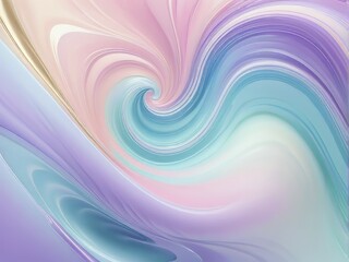 Pastel swirl abstract art with smooth textures, blending pink, blue, and purple hues, AI generated