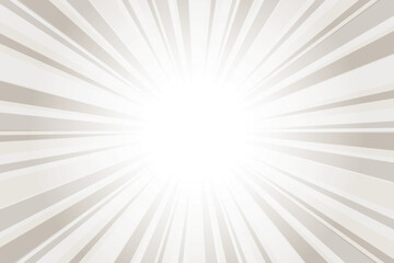 Gray background with white sun ray. Pattern of starburst. Abstract Requisite grey, texture sunburst. Radial beam of sunlight. Retro background with flash.  sunburst flare background design.