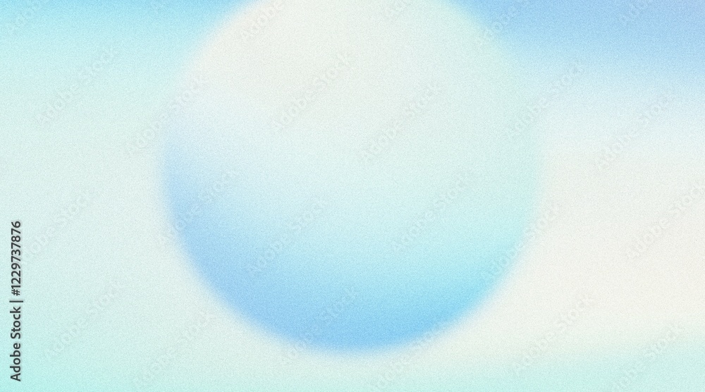 Poster light blue white color gradient sphere smooth grainy texture abstract background