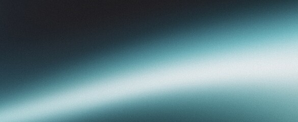 Dark grainy texture background glowing teal blue green black color gradient noise texture technology web banner design, copy space