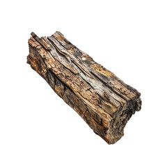 Detailed Close-Up of Rustic Textured Log with Natural Grain Patterns