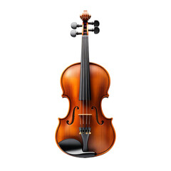 Obraz premium Classic violin polished wood musical instrument stringed instrument isolated transparent background
