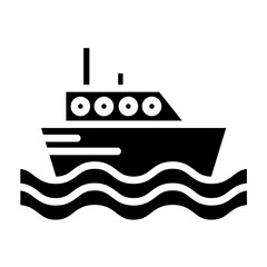 Obraz premium Vector Design Ferry Boat Icon Style