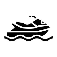 Vector Design Jet Ski Icon Style