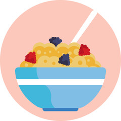 Breakfast Food: Cereal is a common breakfast item, often enjoyed with milk, offering a quick and nutritious start to the day.