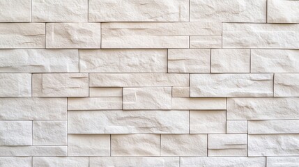 Obraz premium White Stone Wall Texture Background Modern Architectural Design Element