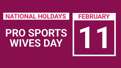 Pro Sports Wives Day web banner design illustration 