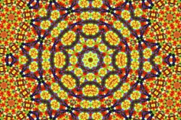 Obraz premium Bright abstract background with concentric neon pattern