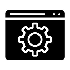 Vector Design Browser Setting Icon Style