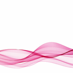 Abstract vector wave. Template for advertising. Pink wave. Eps 10