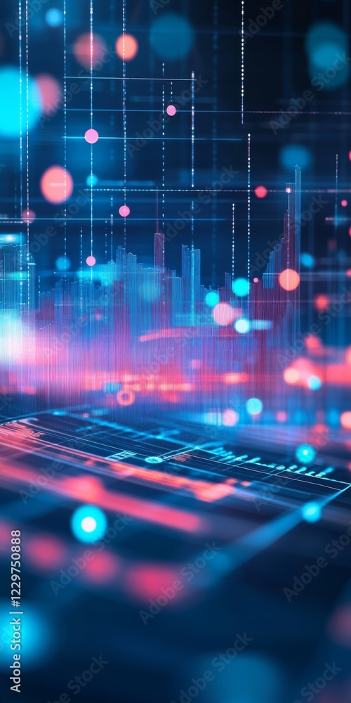 Poster dynamic visualization of data trends in a digital technology landscape
