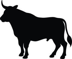 Minimalist Bull Icon in SVG Format