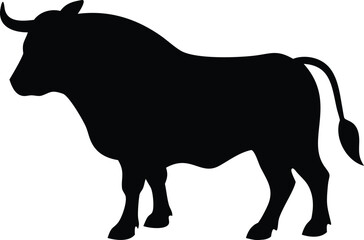 Minimalist Bull Icon in SVG Format