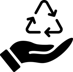Recycle Program Glyph Icon
