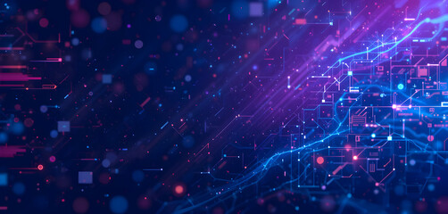 Fototapeta premium Blue, purple and red abstract technology backgrounds templates