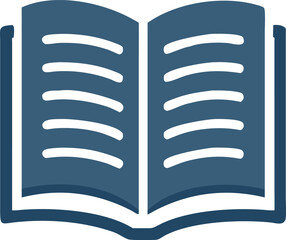 Knowledge-Themed Open Book Vector Graphic