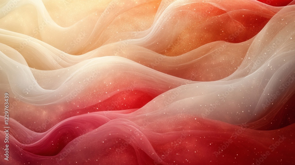 Aufkleber rich maroon soft beige abstract waves with a grainy texture and subtle noise effect ideal for a warm