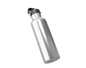 Blank Stainless Steel Hydro Flasks Dew Bottle, Sport Water Bottle Packaging Isolated On Transparent Background, Prepared For Mockup, Png