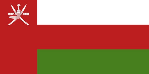 Flag of Oman, Vector illustration