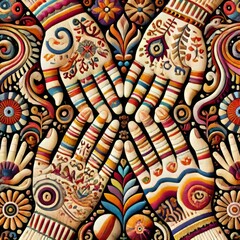 Latin American patterns and colors