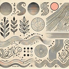 Line Styles like zigzag spirals