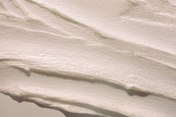 Obraz premium Cosmetic cleansing beige swatch foam gel in water texture