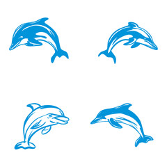 logo representation of a jumping dolphin which symbolizes harmony and freedom
