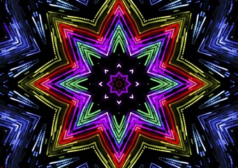 Background with abstract bright light pattern