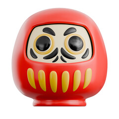 Daruma Doll 3d Illustration