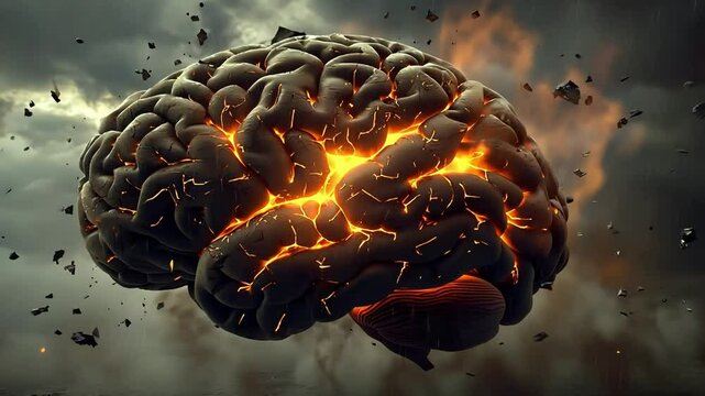 Exploding Brain: A Visual Metaphor for Mental Overload