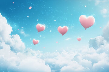 Bright blue sky with soft white clouds, airy and peaceful background for nature, summer, travel, and inspirational concepts.
