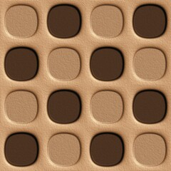 Brown Skin Illustrations, 3D seamless background pattern