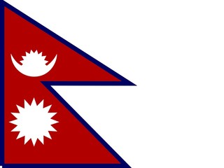 Official national flag of Nepal