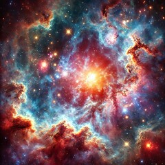 Fototapeta premium Nebula Formation dust swirling around