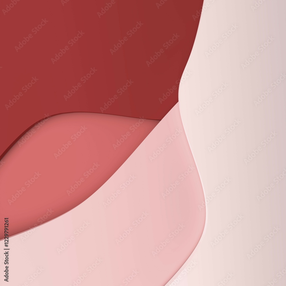Poster abstract modern background with four colors, 3d rendering
