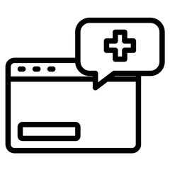 Fototapeta premium payment health consultation icon in vector illustration