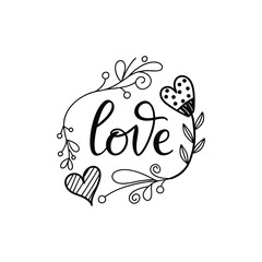 Valentine Day illustration of  Love 