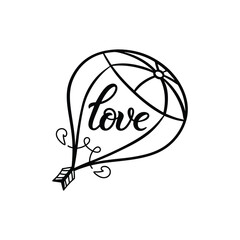 Valentine Day illustration of  Love 