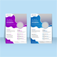 Corporate & creative colorful business flyer template design, A4 flyer design, Modern Business flyer design.