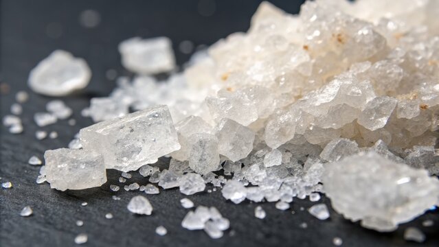 Ammonium Nitrate Crystals: Chemical Compound Stock Photo