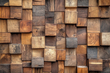 Rustic wooden wall with varied textures and natural wood grain patterns for backgrounds