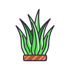 aloe vera plant icon design
