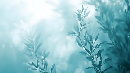 Calm Ocean Waves with Seaweed
