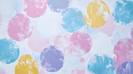 Funky Polka Dots with Brushstroke Textures