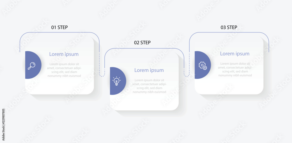 Poster design banner infographic, 4 step column with icon, vector template design for workflow layout, pres